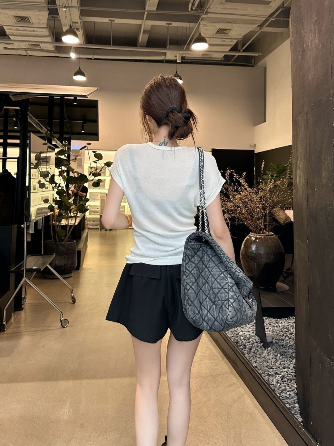 26SS NEW triangle logo slim fit T-shirt