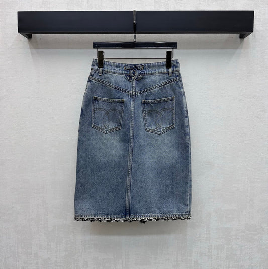 26SS NEW patchwork denim skirt