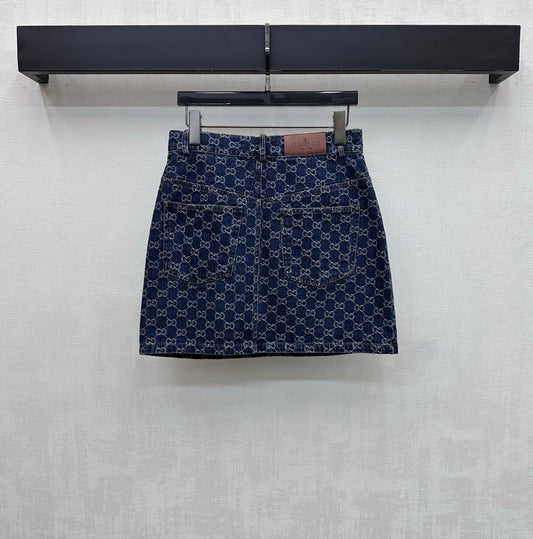 26SS NEW jacquard denim skirt