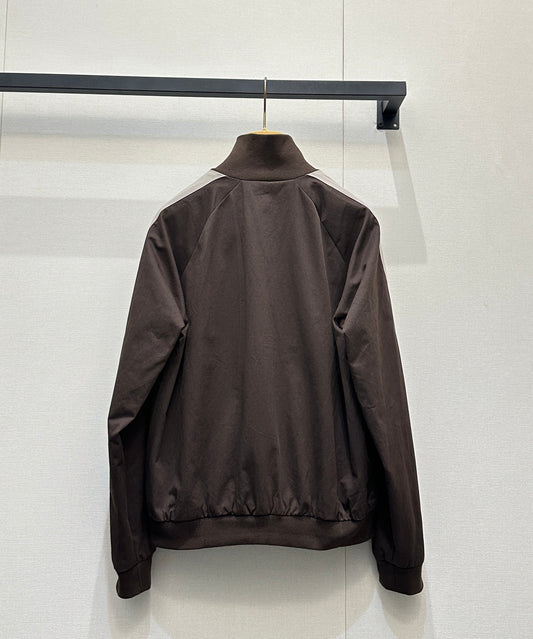 26SS NEW patchwork lettering contrast zipper jacket