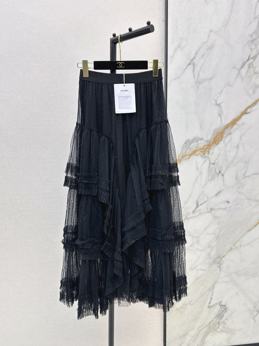 26SS NEW polka dot mesh skirt