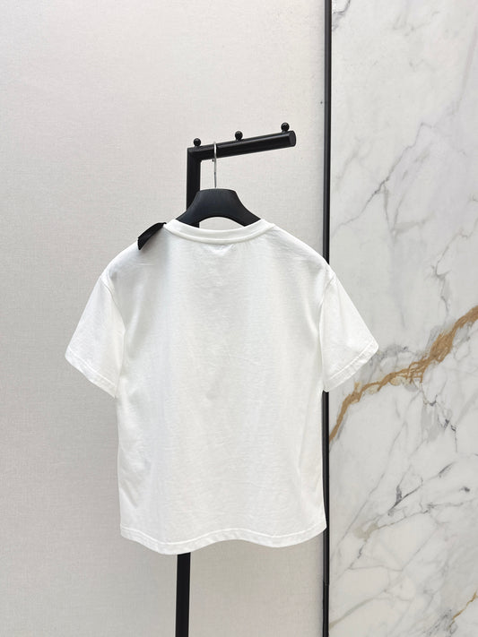 🔥HOT🔥 26SS NEW Three-dimensional bow decorated short-sleeved T-shirt