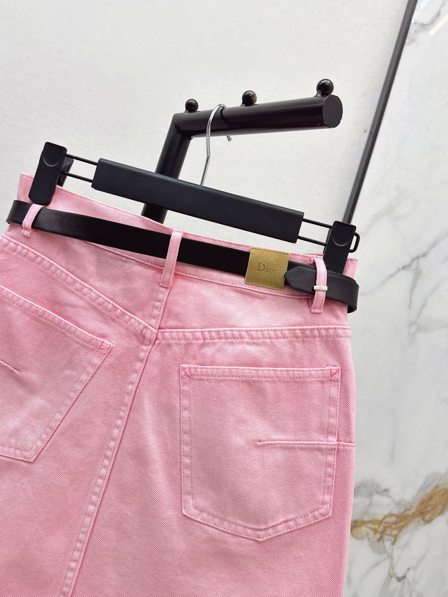 26SS NEW missd series age-reducing pink denim skirt