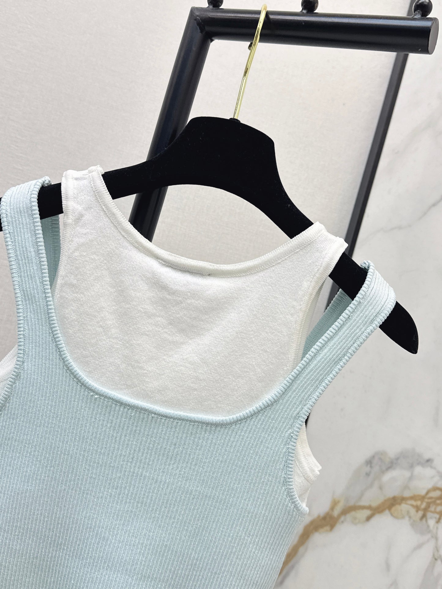 26SS NEW Fake two-piece sweater vest