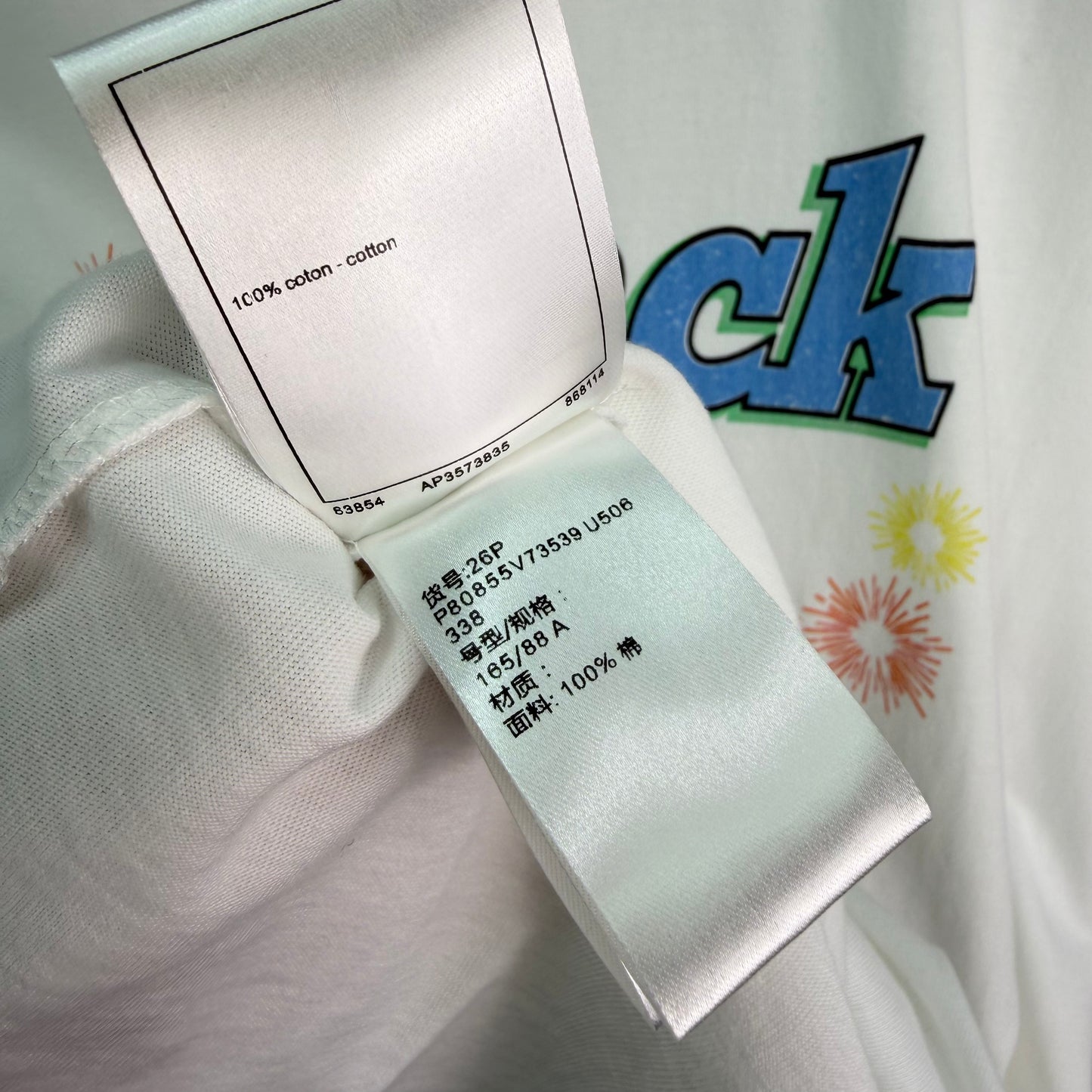 26SS NEUES blaues Motorrad-T-Shirt mit „Back“-Print