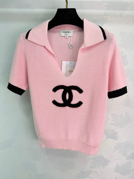 26SS NEW Knitted short-sleeved POLO shirt