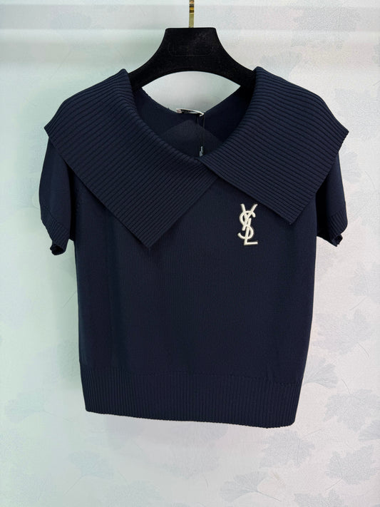 26SS NEW Navy collar sweater
