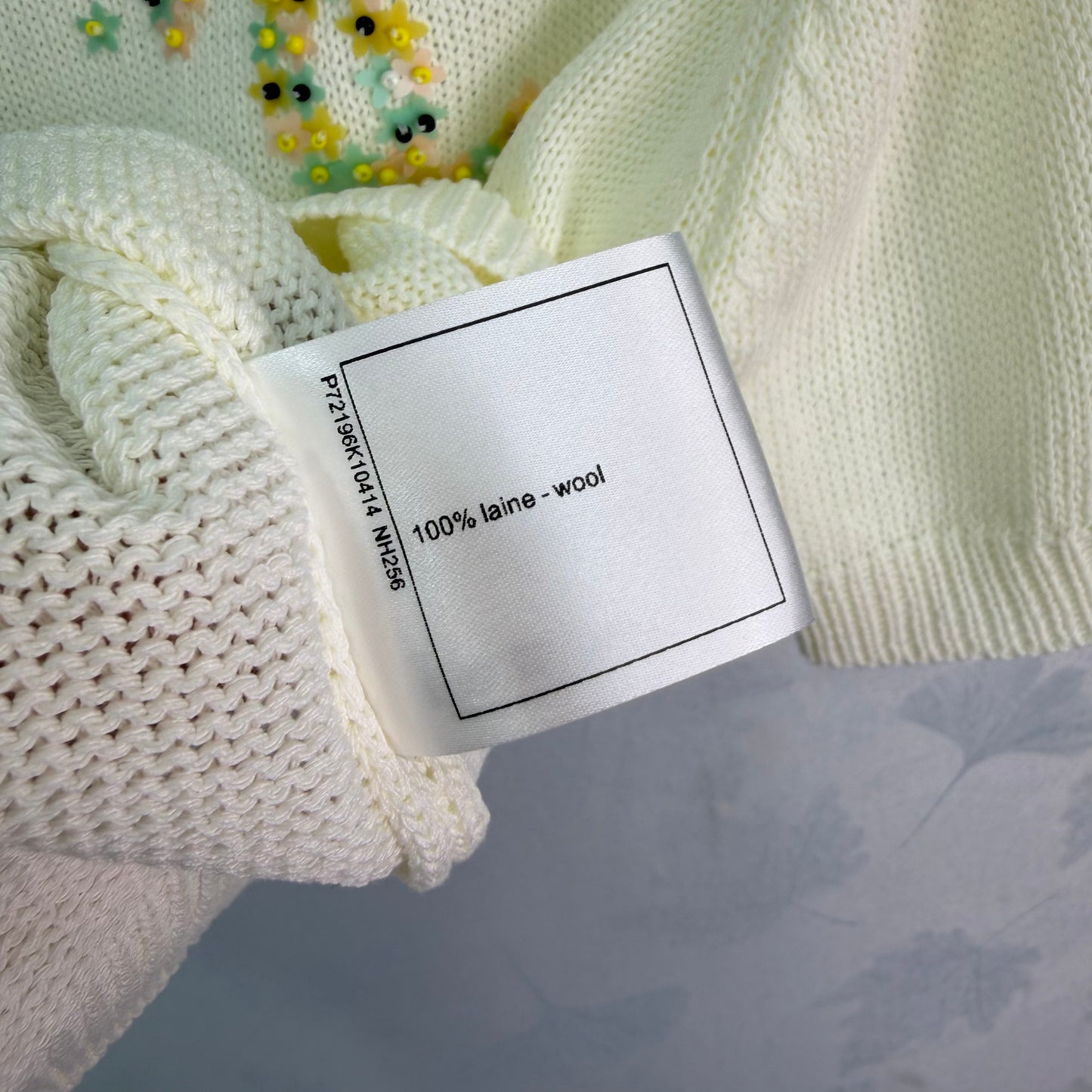 26SS NEU Sternenperlen gestricktes Kurzarm-Oberteil