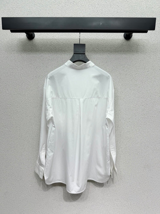 🔥HOT🔥26SS NEW Coco Girls French Pearl Button Shirt