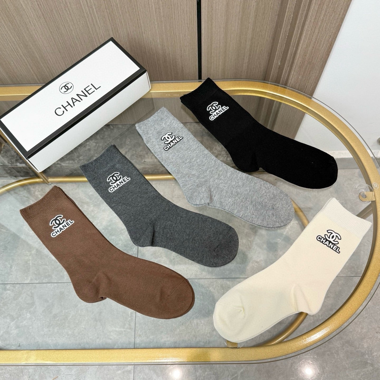 26SS NEW Double C letter stockings(No single-item shipping)