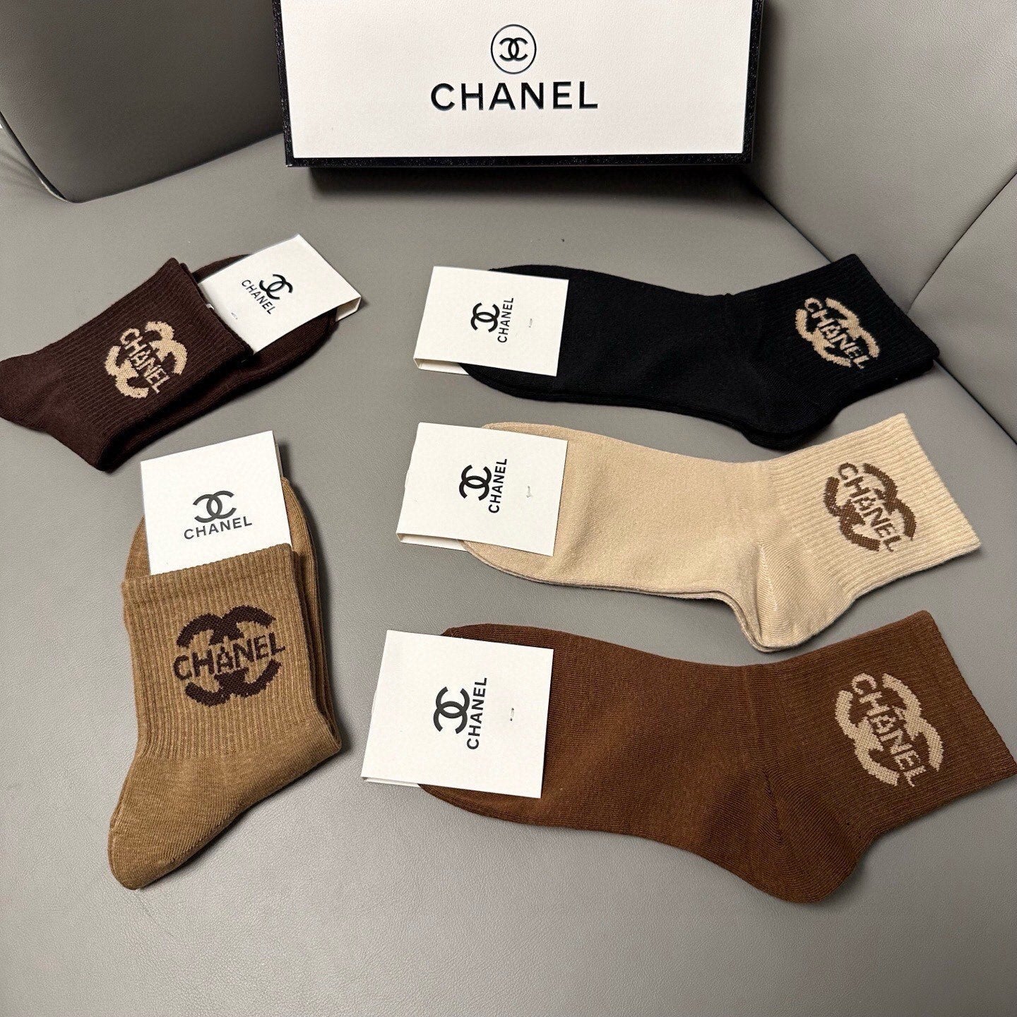 26SS NEW Double C letter stockings(No single-item shipping)