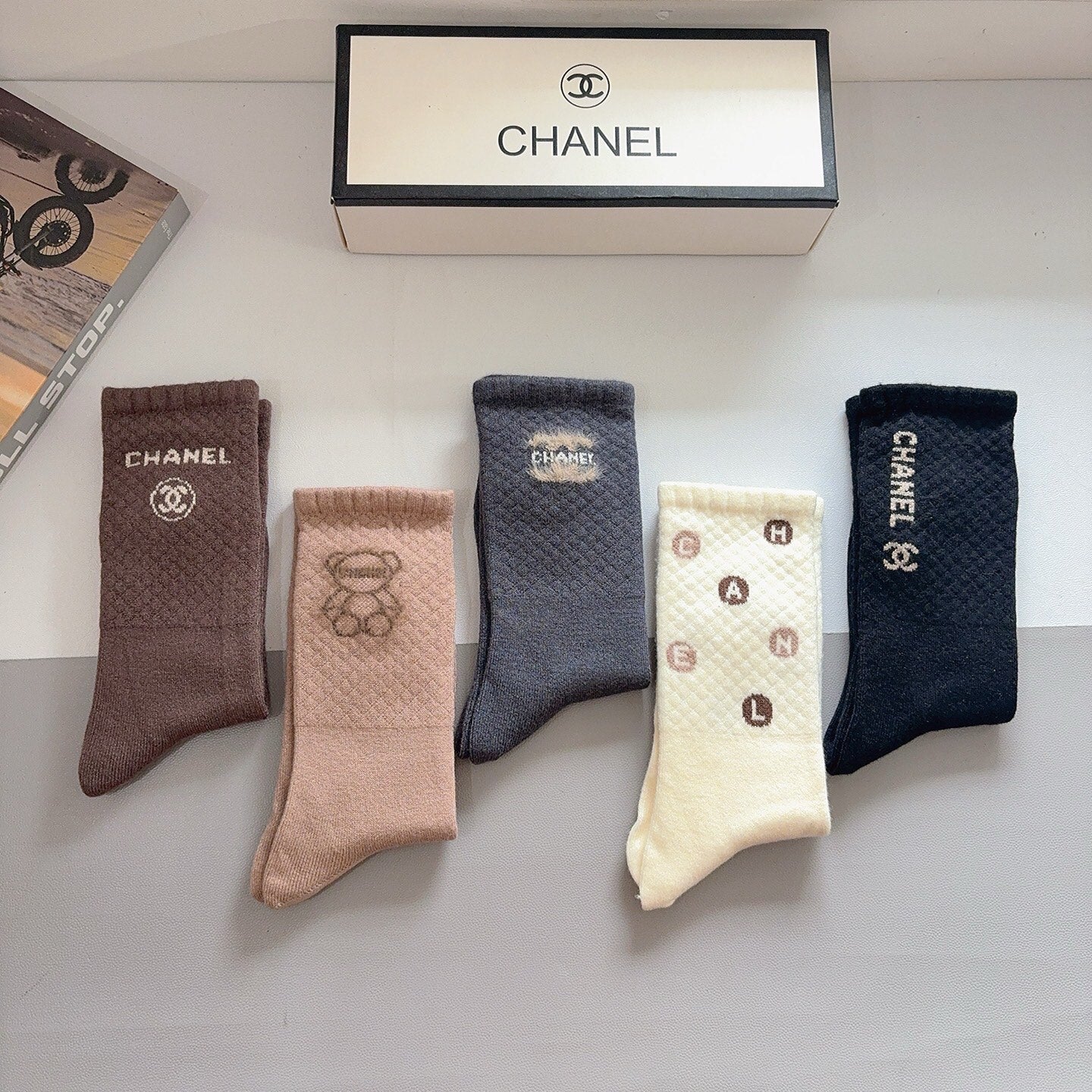 26SS NEW Double C letter stockings(No single-item shipping)