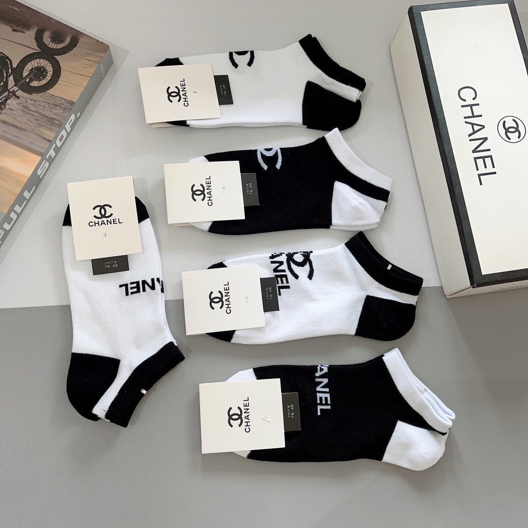 26SS NEW Double C letter socks(No single-item shipping)
