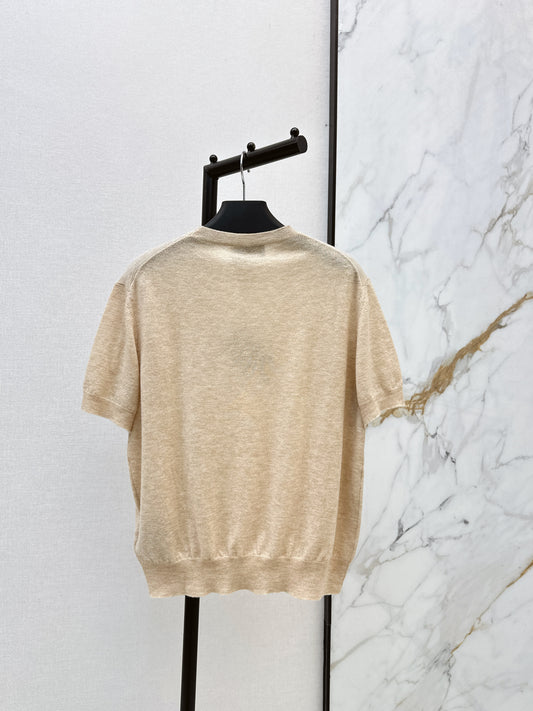 26SS NEW Classic logo-embellished short-sleeved sweater