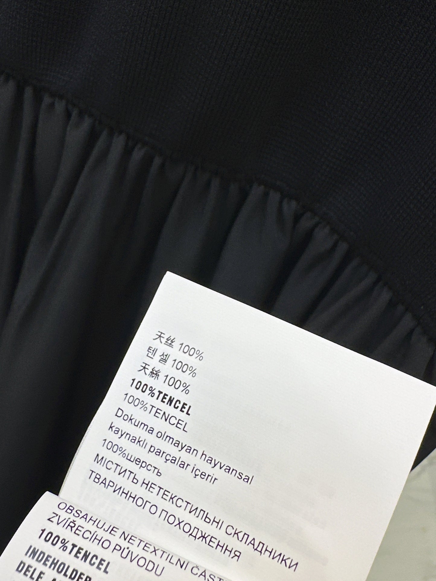26SS NEW Spliced long sleeveless dress