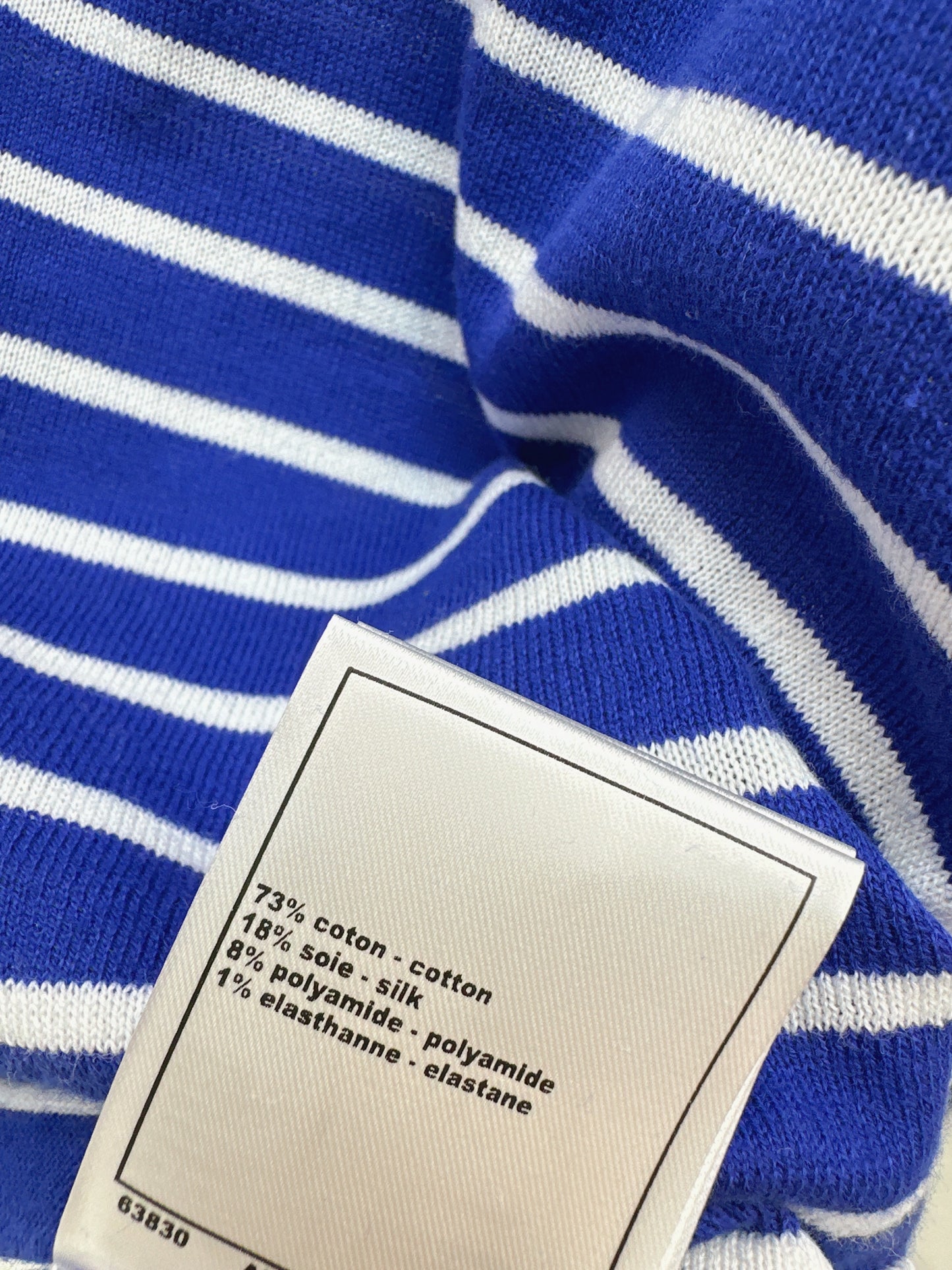 26SS NEW Mid-century style striped decorative knitted series short-sleeved top