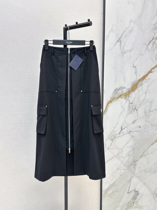 26SS NEW triangle zipper skirt