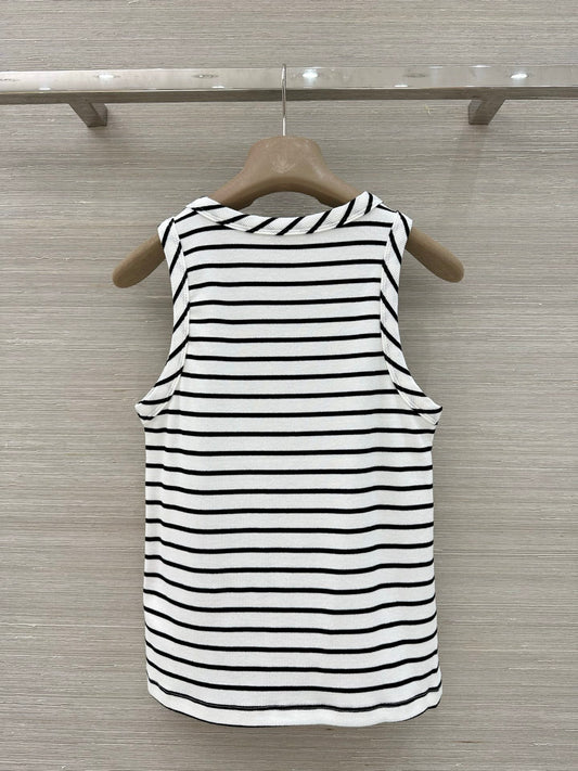 🔥HOT🔥26SS NEW Classic Arc de Triomphe striped vest