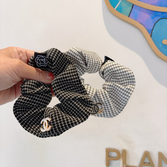 26SS NEW Double C letter fabric hair tie