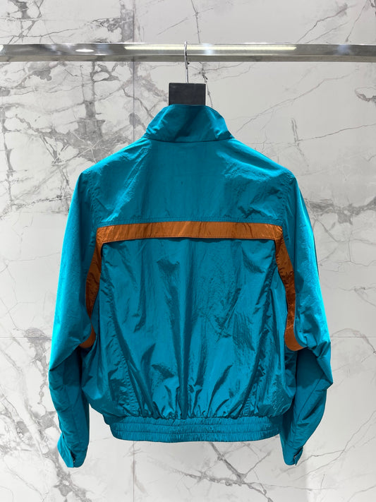 26SS NEW Stand Collar Color Block Lightweight Jacket