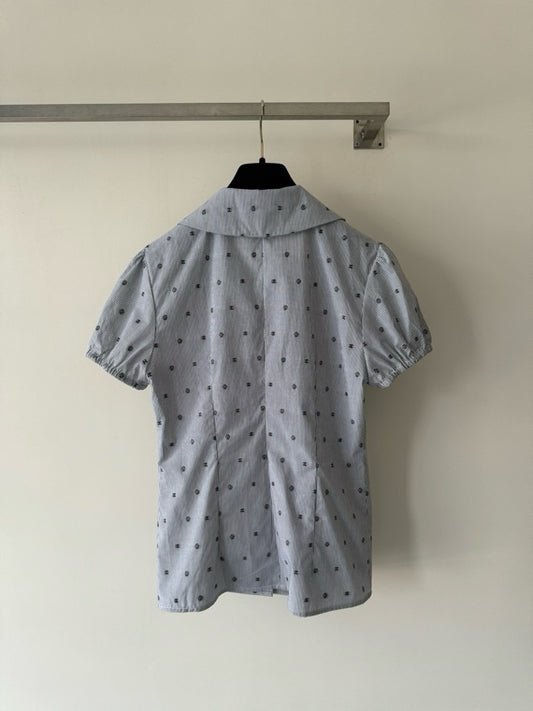 26SS NEW Jacquard Striped Short-Sleeve Shirt