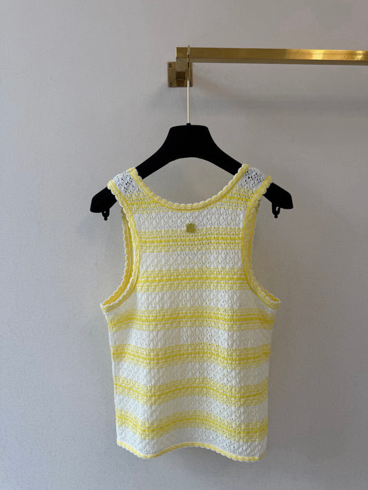 🔥Highest Quality🔥26SS NEW Lemon Yellow Knitted Vest