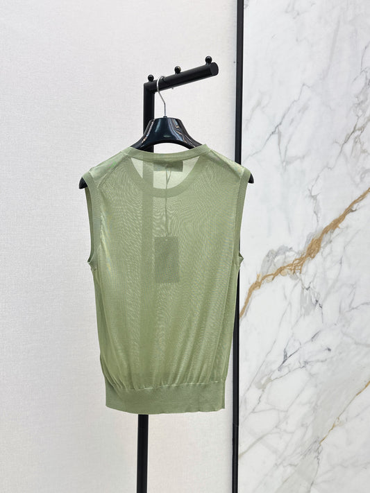 26SS NEW Olive Green Sleeveless Vest