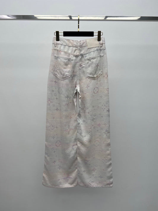 ❤️🔥Limited edition❤️🔥 26SS NEW Iridescent Jacquard Straight Leg Jeans