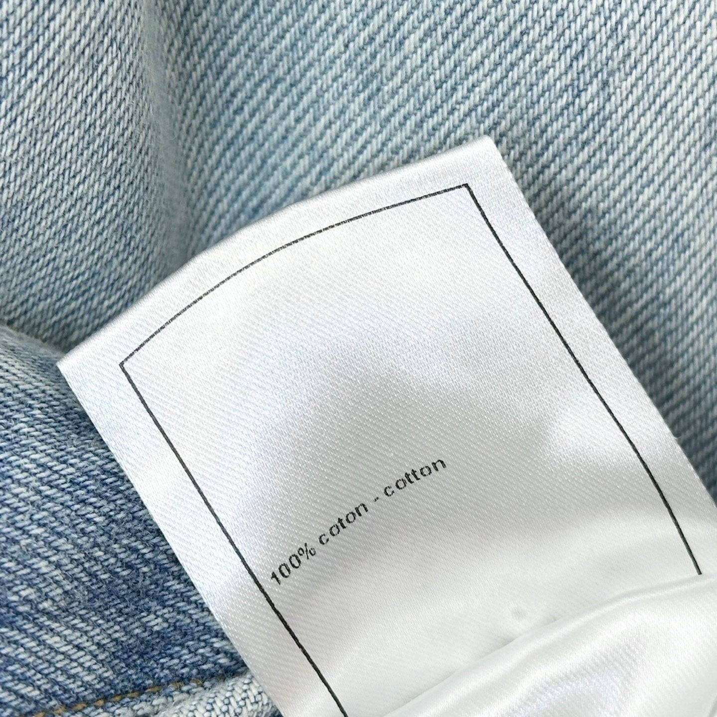 26SS NEW Denim Shirt with Gold Buttons and Straps