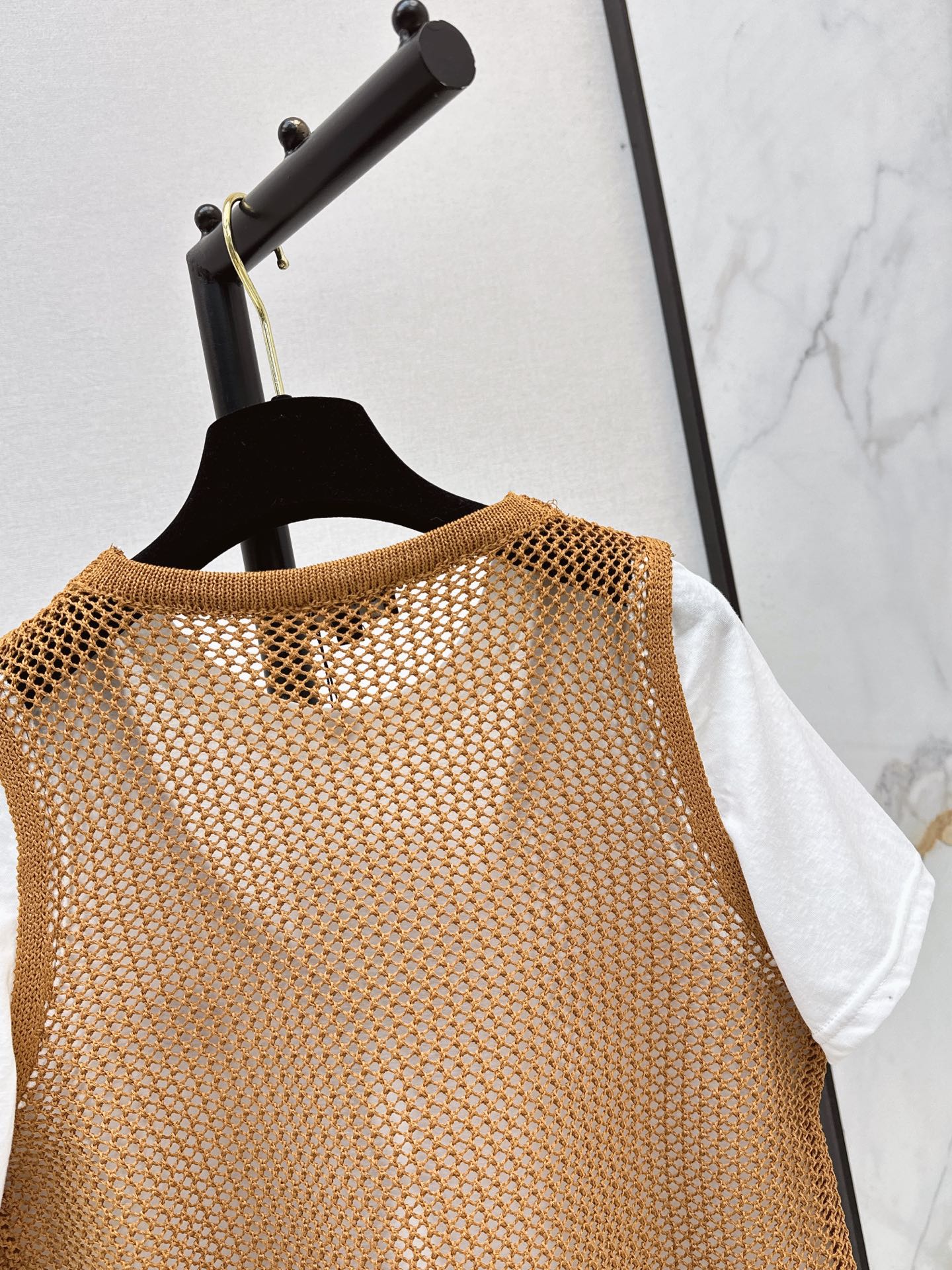 26SS NEW Hollow-out Knitted Vest Two-Piece Set 🤍