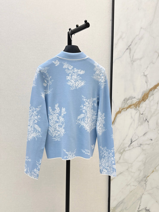 26FW New Knitted Collared Cardigan 🩵