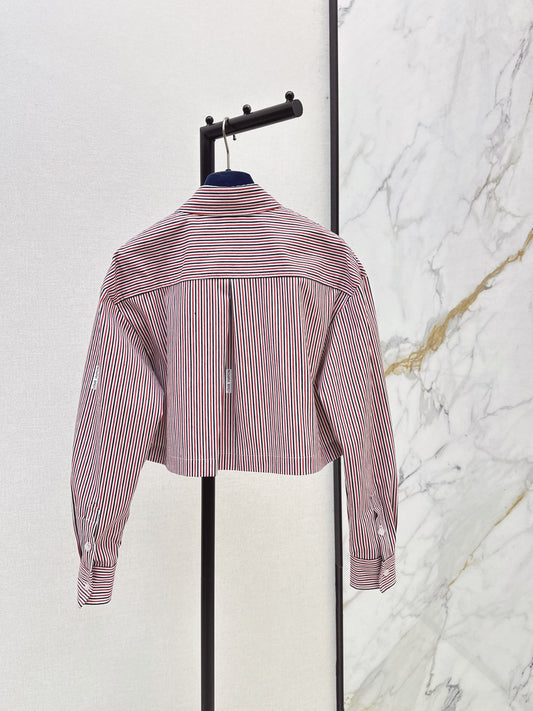 26FW New Cropped Striped Shirt 💕