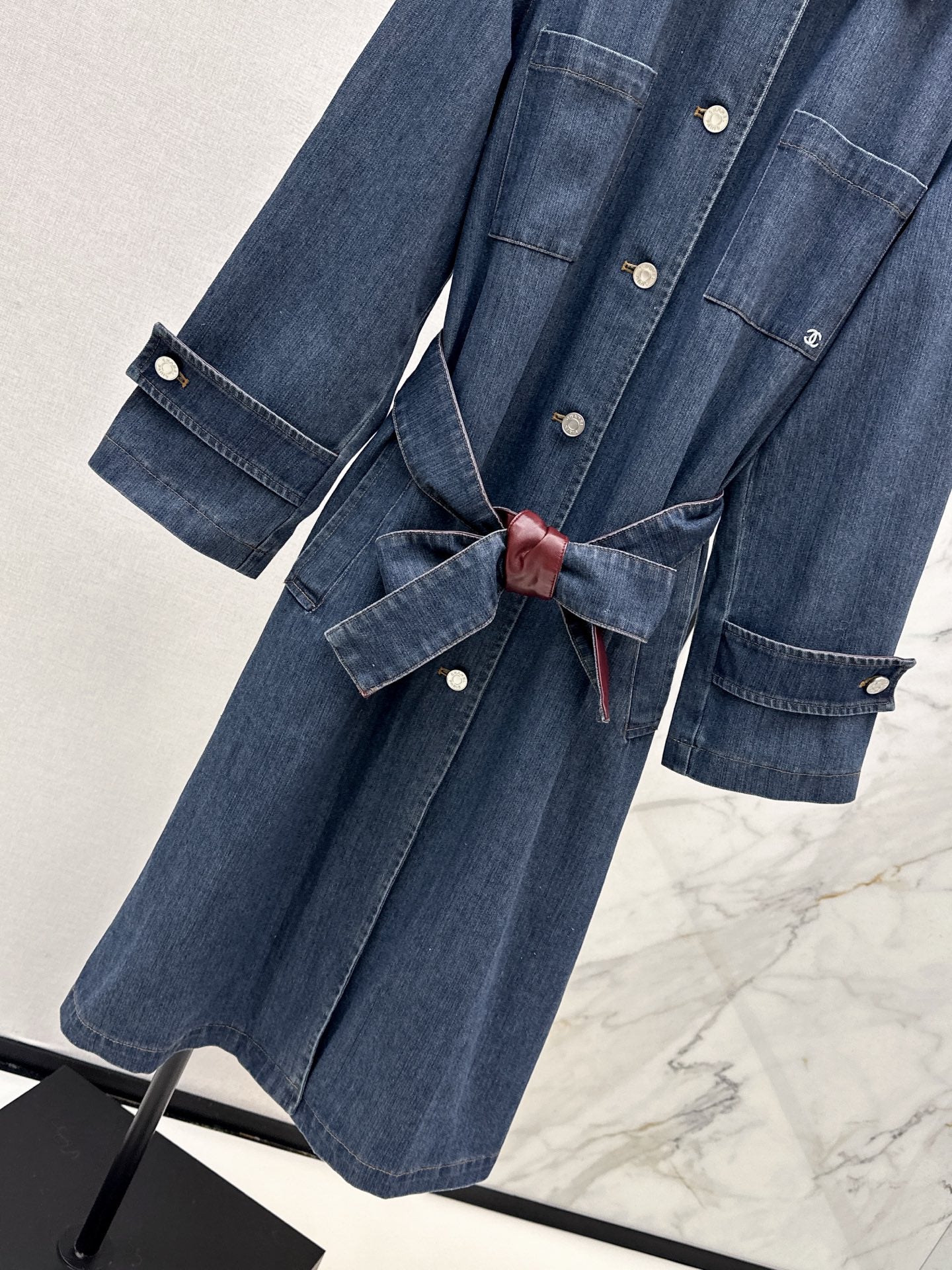 26FW New "Coco Girl" Style: Long Denim Coat 🖤