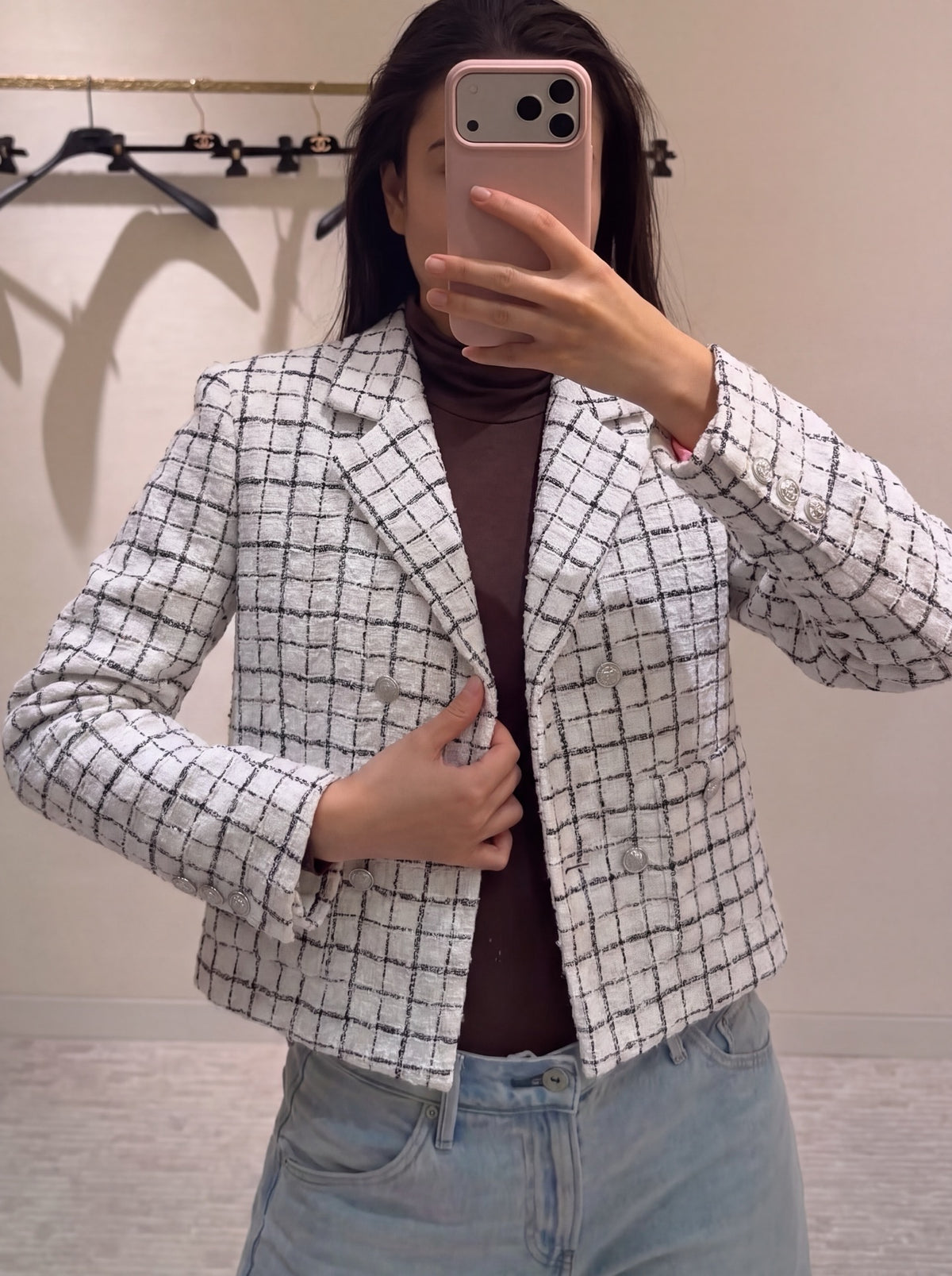 26FW New Plaid Collar Knit Jacket 🤍