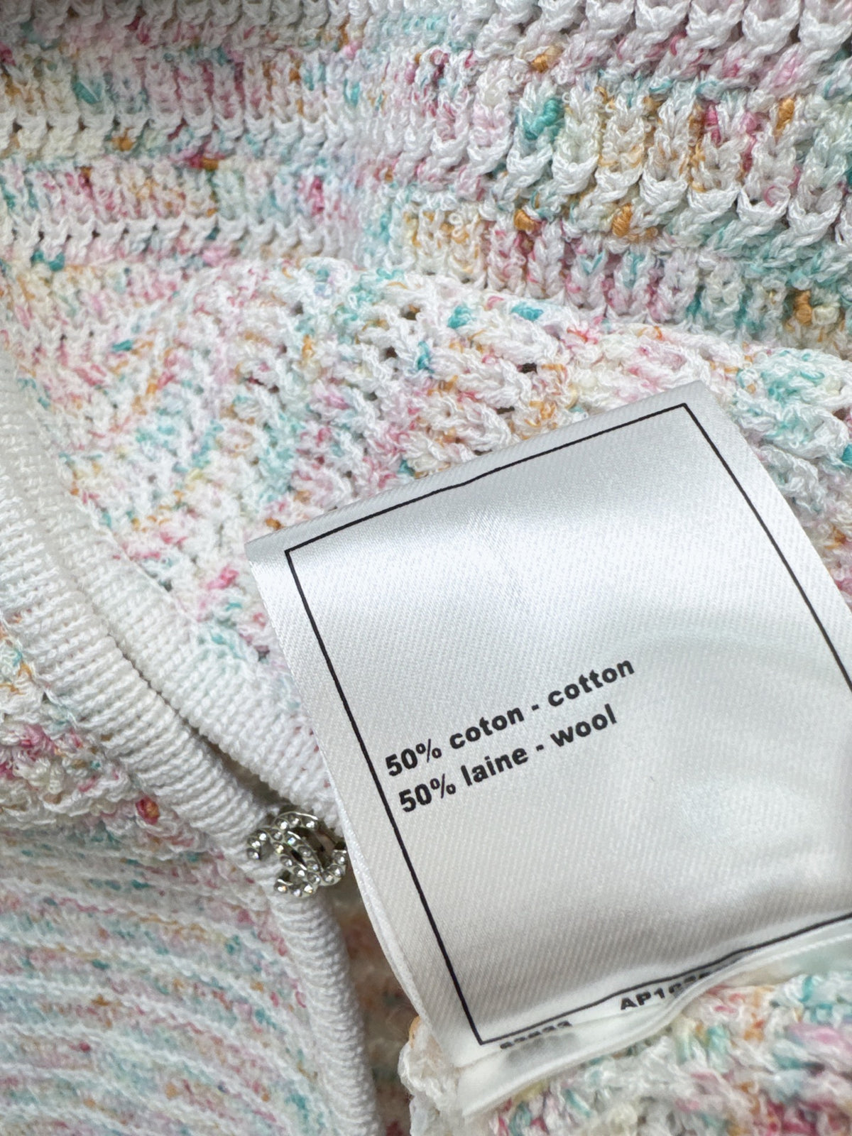 26FW New Macaron-Colored Polka-Dot Crew-Neck Knit Cardigan 💕