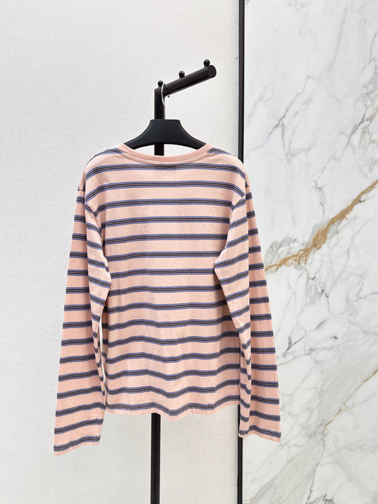 26FW New Pink Striped Long-Sleeve Top 💕