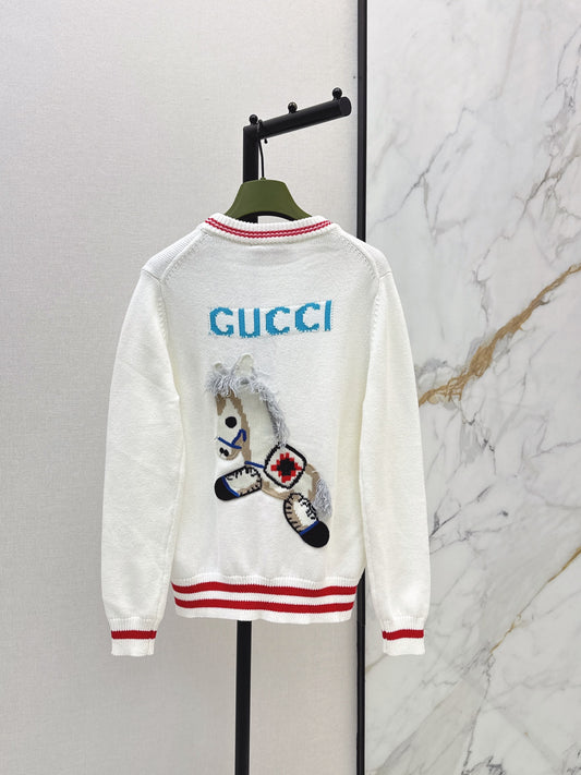 26FW New Logo-Jacquard V-Neck Knit Cardigan 🤍