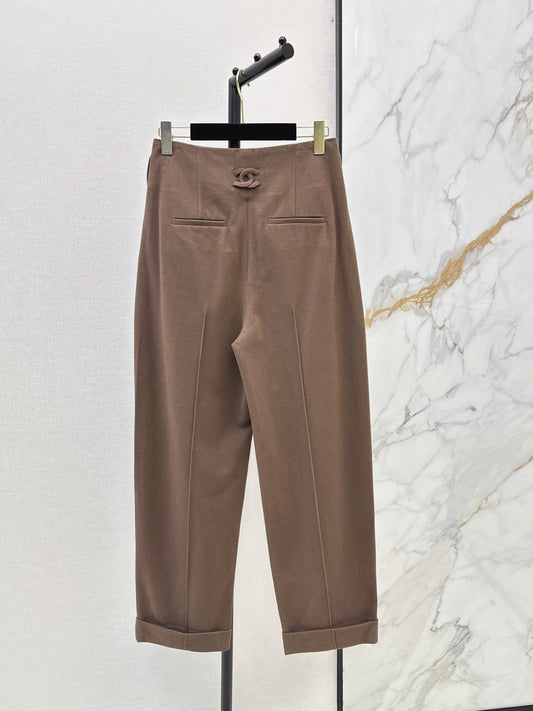 26FW New Brown Wool Wide-Leg Trousers 🤎