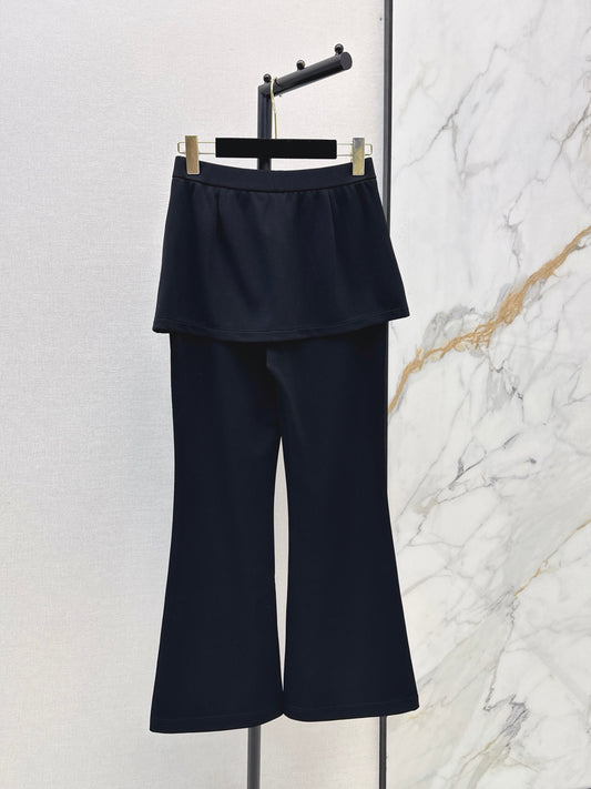 26FW New Black Faux-Layered Trousers 🖤