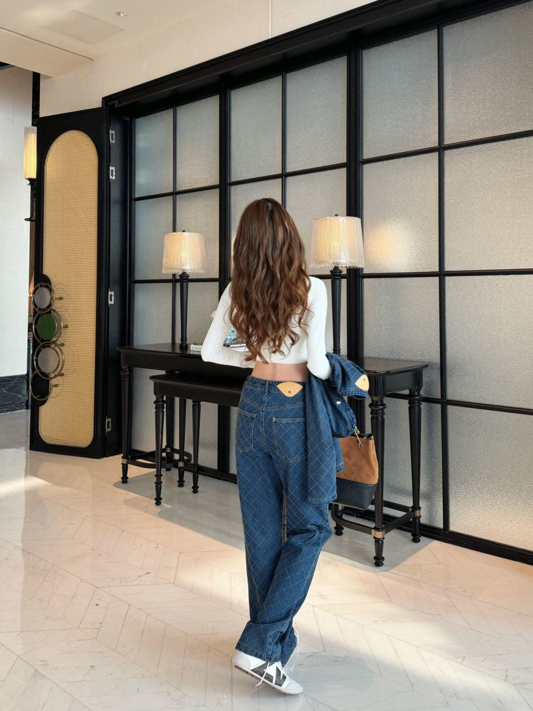 26FW New Diamond-Pattern Denim Jeans 🩵