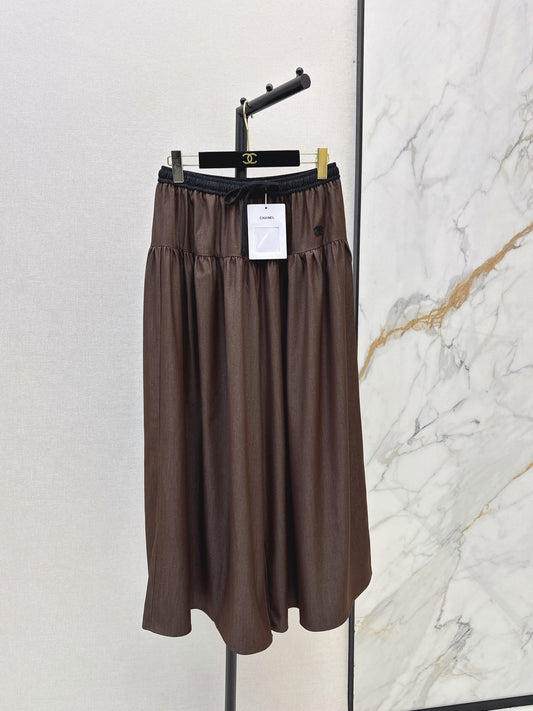 26FW New Elastic-Waist Wide-Leg Trousers 🩵🤎