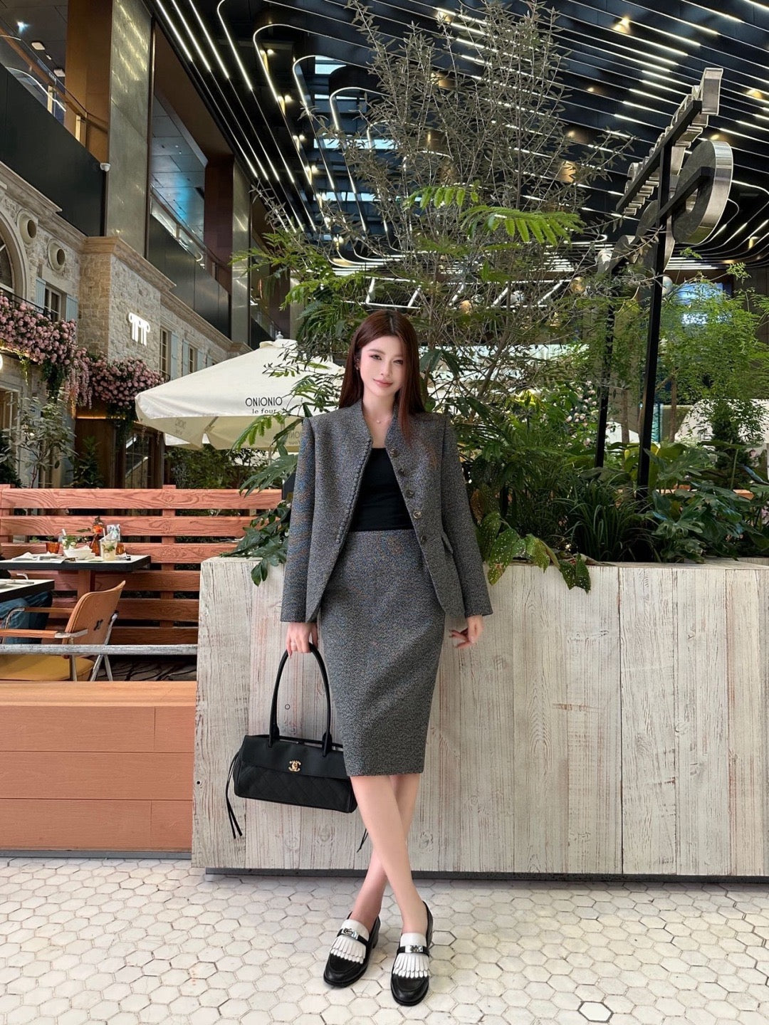 26FW New: Wool Blazer with Stand Collar and Cinched Waist 🩶
