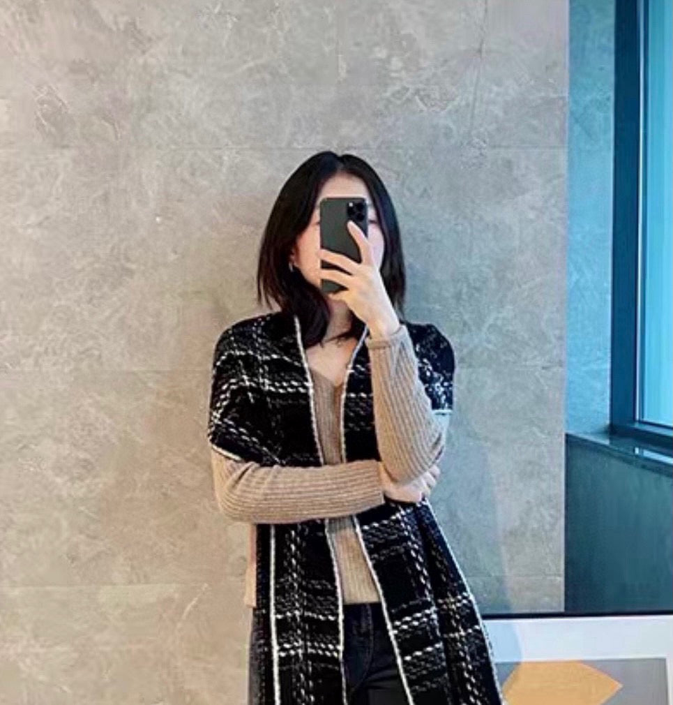 26FW New Lightly Felted Cashmere Scarf 🤍🩶🖤