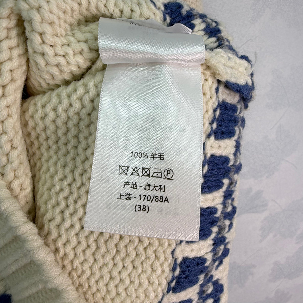 26FW New Fair Isle Zip-Up Cardigan with Fold-Over Collar