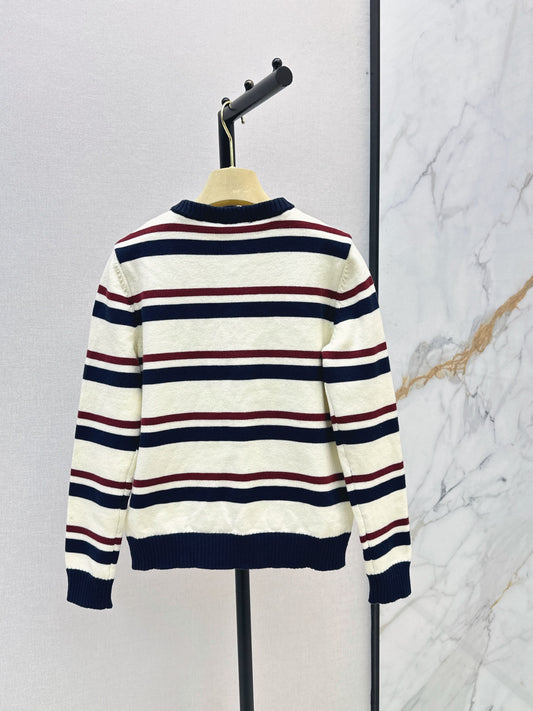 26FW New Striped Crew-Neck Cardigan 🤍