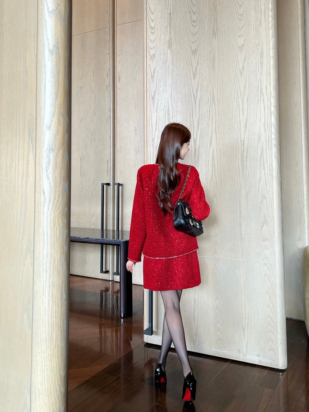 🎄Xmas🎄26FW New Year Limited Edition: Red V-Neck Knitted Jacket ❤️