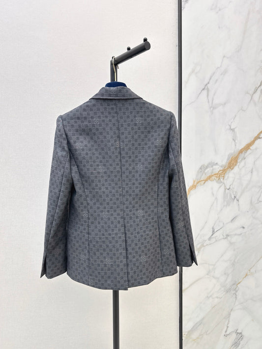 26FW New Checkered Lapel Blazer 🩶