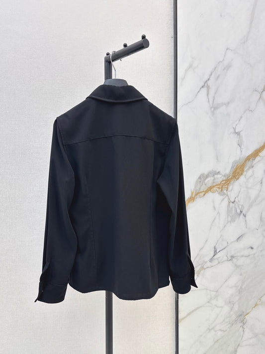 26FW New Embroidered-Detail Collared Shirt 🖤