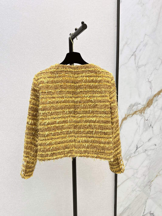 26FW New Tasseled Crew-Neck Knitted Jacket 💛