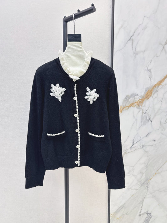 26FW New Crew-Neck Knitted Cardigan 🤎🖤